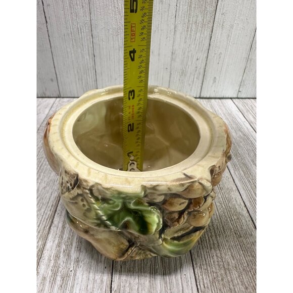 Vtg Ceramic Hand-Painted Tilso Japanese Fruit Decorated Biscuit Jar W/ Lid 4.5" - Picture 11 of 11